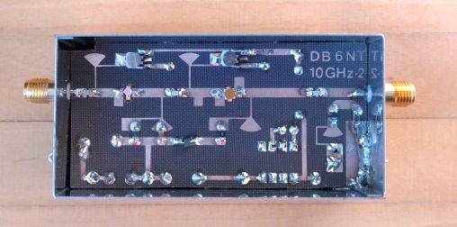 10GHz 200mW amplifier