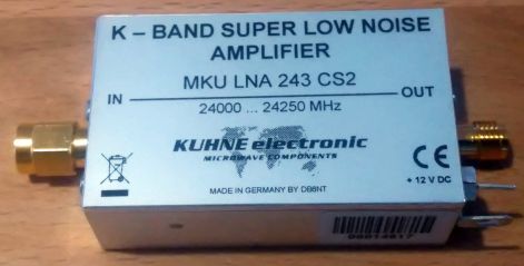 24 ghz preamplifier LNA