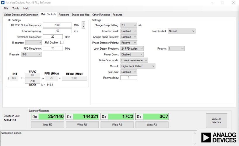 ADF4153 PLL