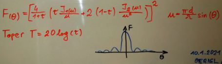 -10dB taper antenna distribution